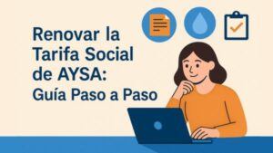 Tarifa Social Aysa Renovación