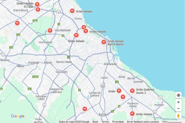 grido mapa